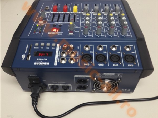 MD-4USB -  MIXER CU AMPLIFICARE