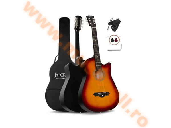 Set Chitara Rocktile WSD-5C-SB Western Slim Line Sunburst