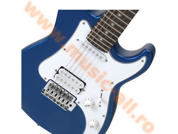 Pachet Chitara electrica Rocktile Albastra Junior 3/4 cu husa ,amplificator, curea si cablu