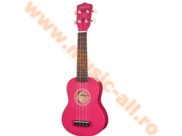 Set Ukulele Sopran Harley Benton UK-12 ROZ 52cm , husa +12 pene