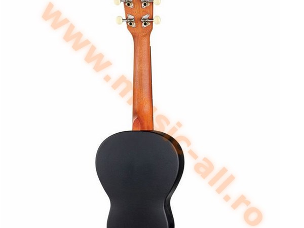 Ukulele Soprano Harley Benton World cu motiv "craniu de diamant" imprimat UV