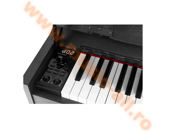 Pian digital McGrey DP-18 WM negru mat, Clape grele, Hammer