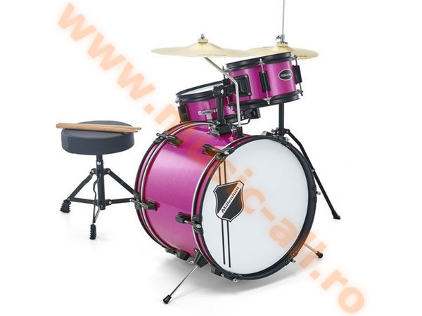 Set Tobe Millenium Pentru copii peste 3 ani Culoare Pink Purpuriu, scaun si bete incluse