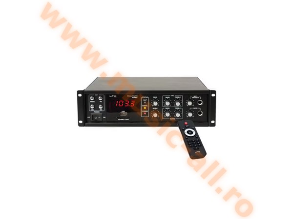 Kit audio sonorizare, Bar, Terasa, Biserica, amplificator LTC, 4 boxe de perete Bosch, 100M cablu, microfon profesional conferinta reglabil BST