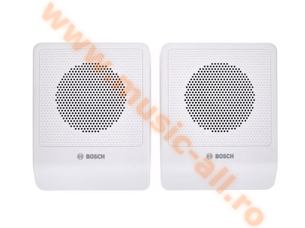 Kit audio sonorizare, Bar,Terasa, Biserica,amplificator 80W ,6 boxe de perete Bosch Albe ,100M cablu