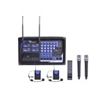 MIK0124 STATIE 2 MICR. MANA + 2 CASTI PA-180 UHF