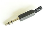 Mufa jack 6.3 stereo plastic