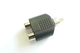 Adaptor rca tata - 2X rca mama