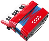 Classic Cantabile Bambino Kinder-Akkordeon, rot, 8 Bässe