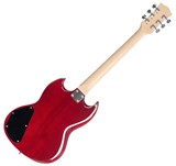 McGrey Rockit E-Gitarre Double Cut-Komplettset Cherry Red