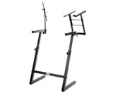 Classic Cantabile KWS-100 keyboard stand with microphone stand and laptop holder