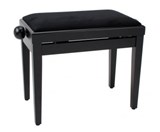 Classic Cantabile Piano Bench Black Mat