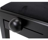 Classic Cantabile Piano Bench Black Mat