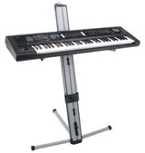 Classic Cantabile KS-100 Double Keyboard Stand Silver