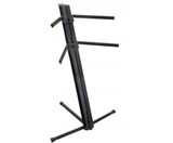 Classic Cantabile KS-100 Double Keyboard Stand, Black