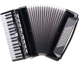 Classic Cantabile 72 Bass Accordion Black