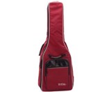 Rocktile 1/2 Classical Guitar Gig Bag Padded + Backpack Straps Wine Red