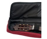 Rocktile 1/2 Classical Guitar Gig Bag Padded + Backpack Straps Wine Red