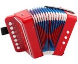 Classic Cantabile Bambino Children's accordion, red, 2 basses