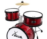 XDrum Junior KID'S Drum Kit incl. DVD red