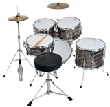 XDrum Junior Pro Kids Drum SET Laser Silver