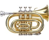 Classic Cantabile Brass TT-400 Bb Pocket Trumpet Brass