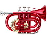 Classic Cantabile Brass TT-400 Bb Pocket Trumpet Red