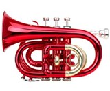 Classic Cantabile Brass TT-400 Bb Pocket Trumpet Red