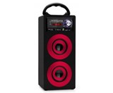 Lacoon Beachside portable Bluetooth Speaker USB, SD, AUX, FM/AM Red