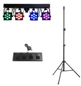 Stairville CLB4 Compact LED Bar 4 Bundle