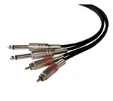 CM3RJ-2 CABLU 2RCA TATA/2JACK 6.35 MONO 3M