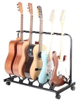 Rocktile multi-stand 5 guitars - with wheels for E / A Guitar