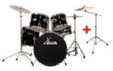 XDrum Semi 20" Standard Drumset Black Set