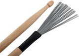 Set of 3 XDrum WTD-1L Wire Tap Drumstick Brushes long dual purpose as brush or stick