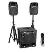 KIT SUBWOOFER 12 inch + 2 SATELITI 8inch + STAND BOXE + CABLURI