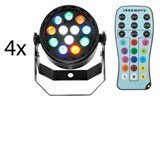 Fun Generation LED Pot 12x1W RGBW Bundle