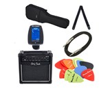 Set Chitara Electrica, Harley Benton, ST-20HSS SBK, Amplificator, Cablu, Acordor, Curea