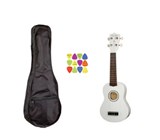 Set Ukulele Sopran Harley Benton UK-12 ALBA 52cm , husa + 12 pene