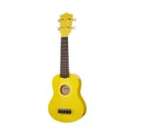 Set ukulele sopran Harley Benton UK-12 GALBEN 52cm , husa +12 pene