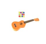 Set Ukulele Supreme Soprano Portocalie cu Pene