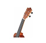 Ukulele Harley Benton Kahuns-S, cu desen motiv Tiki, gravat cu laser