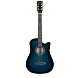 Set Chitara Acustica Rocktile WSD-5C-BUB Slim Line Westerngitarren Set Blueburst