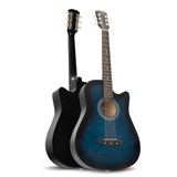 Set Chitara Acustica Rocktile WSD-5C-BUB Slim Line Westerngitarren Set Blueburst